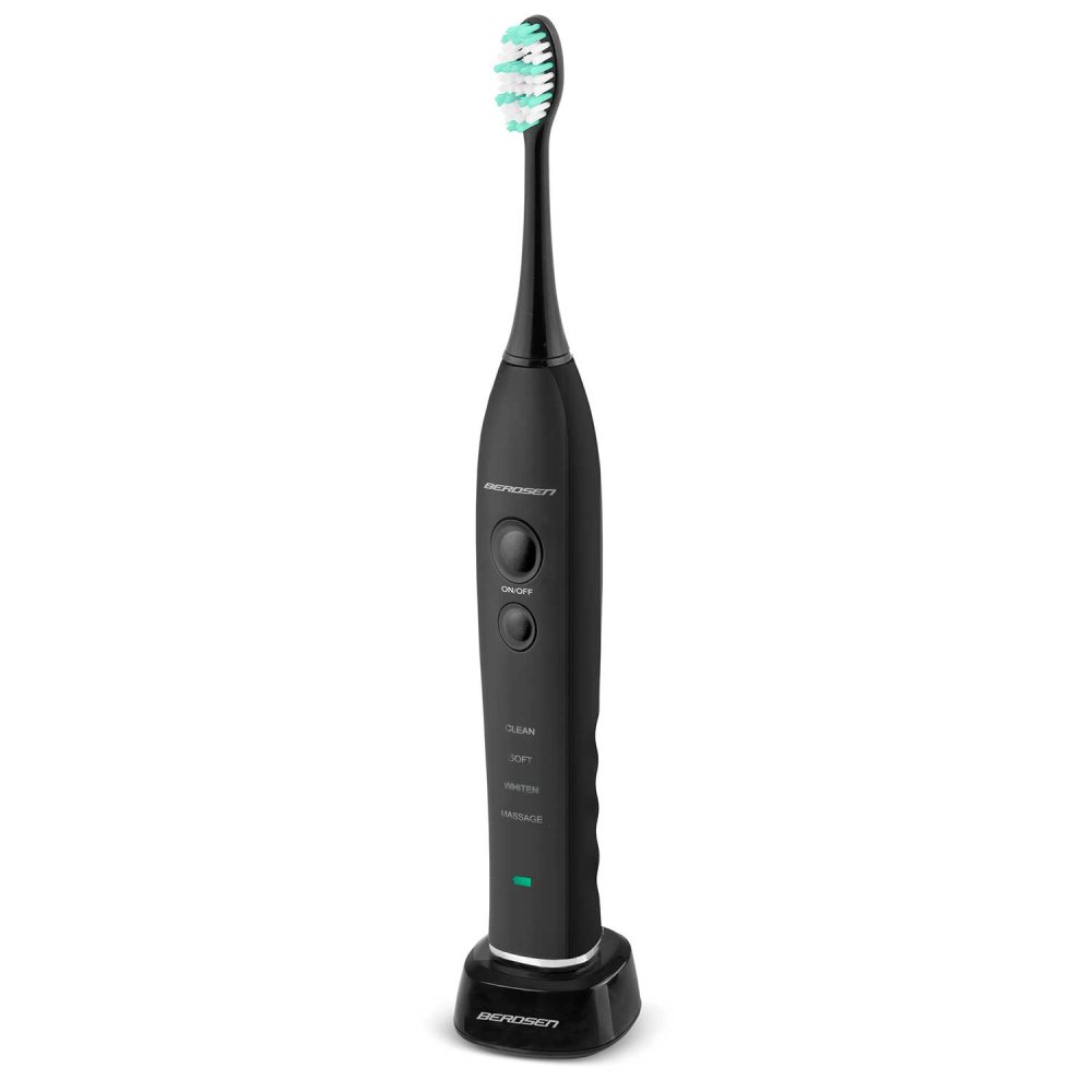Berdsen Sonica B3 Sonic Toothbrush Set with Travel Case, Black (1)