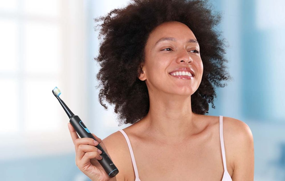 Sonic Toothbrush with Head Set FairyWill FW-E6 (Black) (6)