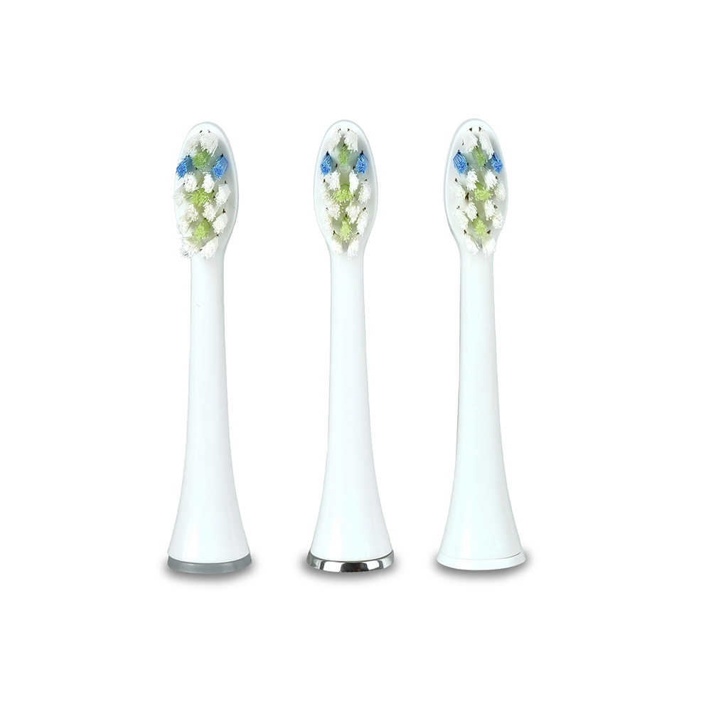 Huslog Sonic Toothbrush Replacement Heads 3 Pack, white (1)