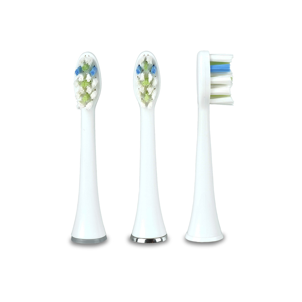 Huslog Sonic Toothbrush Replacement Heads 3 Pack, white (2)