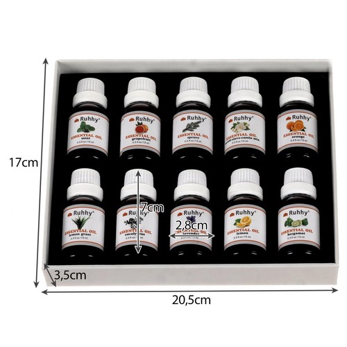 Aromatherapy Essential Oil Set, 10x15ml (2)