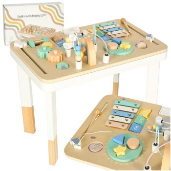 LULILO Montessori Kids Manipulative Table, Mint