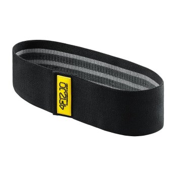 4Fizjo Flex Band Flexible Textile Training Mini Loop Bands Tapes, Gray (Hard Resistance)