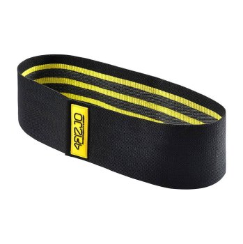 4Fizjo Flex Band Flexible Textile Training Mini Loop Bands Tapes, Yellow (Low Resistance)