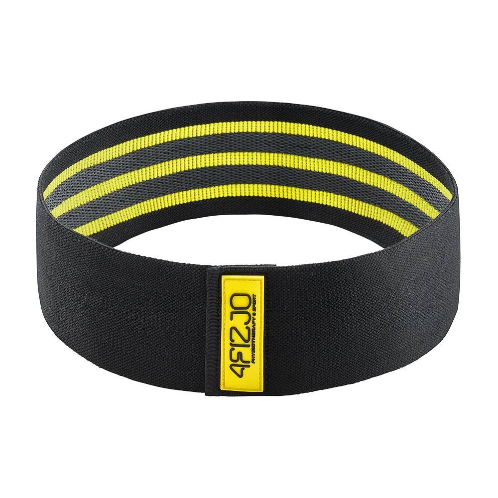 4Fizjo Flex Band Flexible Textile Training Mini Loop Bands Tapes, Yellow (Low Resistance) (0)