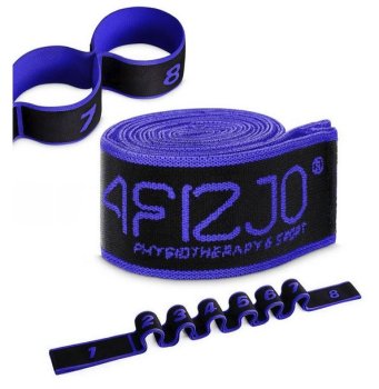 4FIZJO Yoga Pilates Stretching Belt Strap Gymnastic Tape, Blue