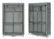 Large Fabric Wardrobe with Shelves and Hanging Rails ModernHome