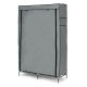 Large Fabric Wardrobe with Shelves and Hanging Rails ModernHome