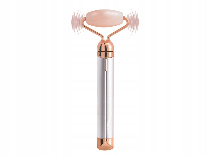 Rose Quartz Face and Neck Vibrating Massager Roller with Two Nozzles (0)
