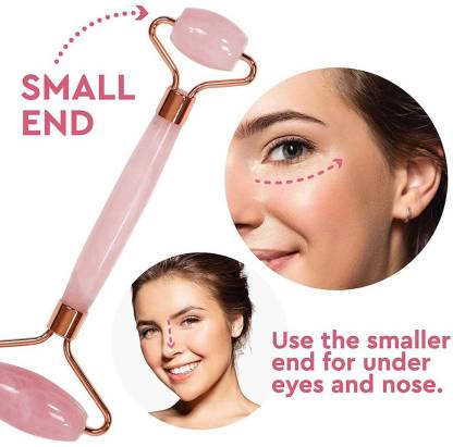 ACTIVFIZJO Rose Quartz Roller for Face and Neck Anti Ageing Massager Gua Sha (1)