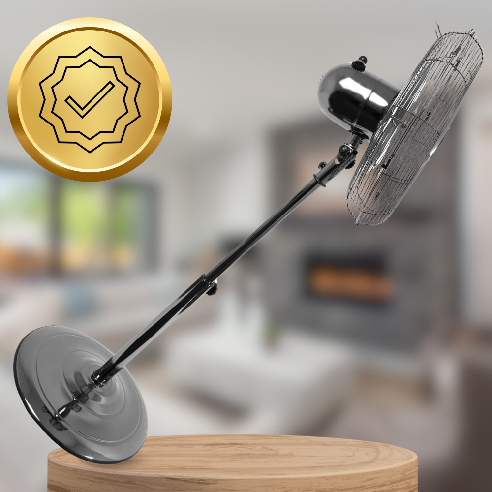 COOLBREEZE 5000 SVM Metal Pedestal Fan, Quiet and Powerful, 50 cm (1)