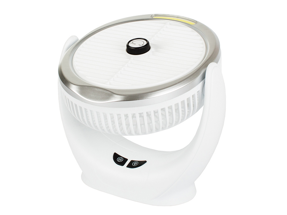 Cordless Standing Desk Fan with Rechargeable Battery and LED Light (1)