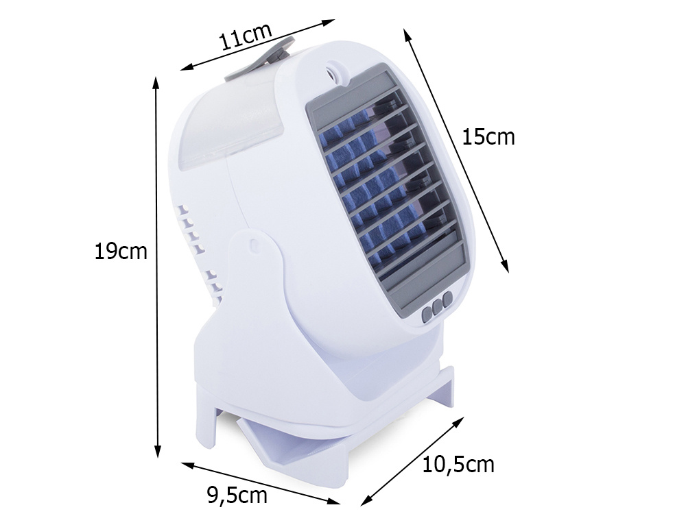 Air Cooler Fan Portable Rechargeable Water Conditioner Humidifier for Home Office (3)