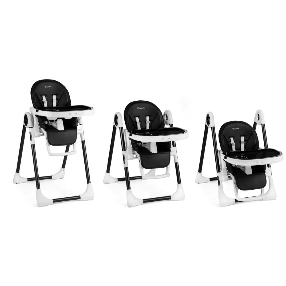 Nukido Belo Multifunctional Baby High Chair with Tray, Black (3)