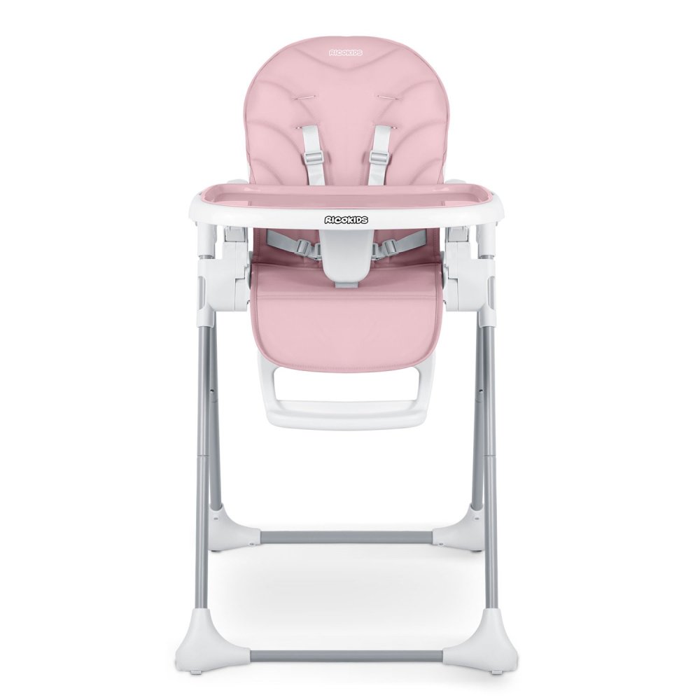 Ricokids Tulo Adjustable Folding High Chair, pink (1)