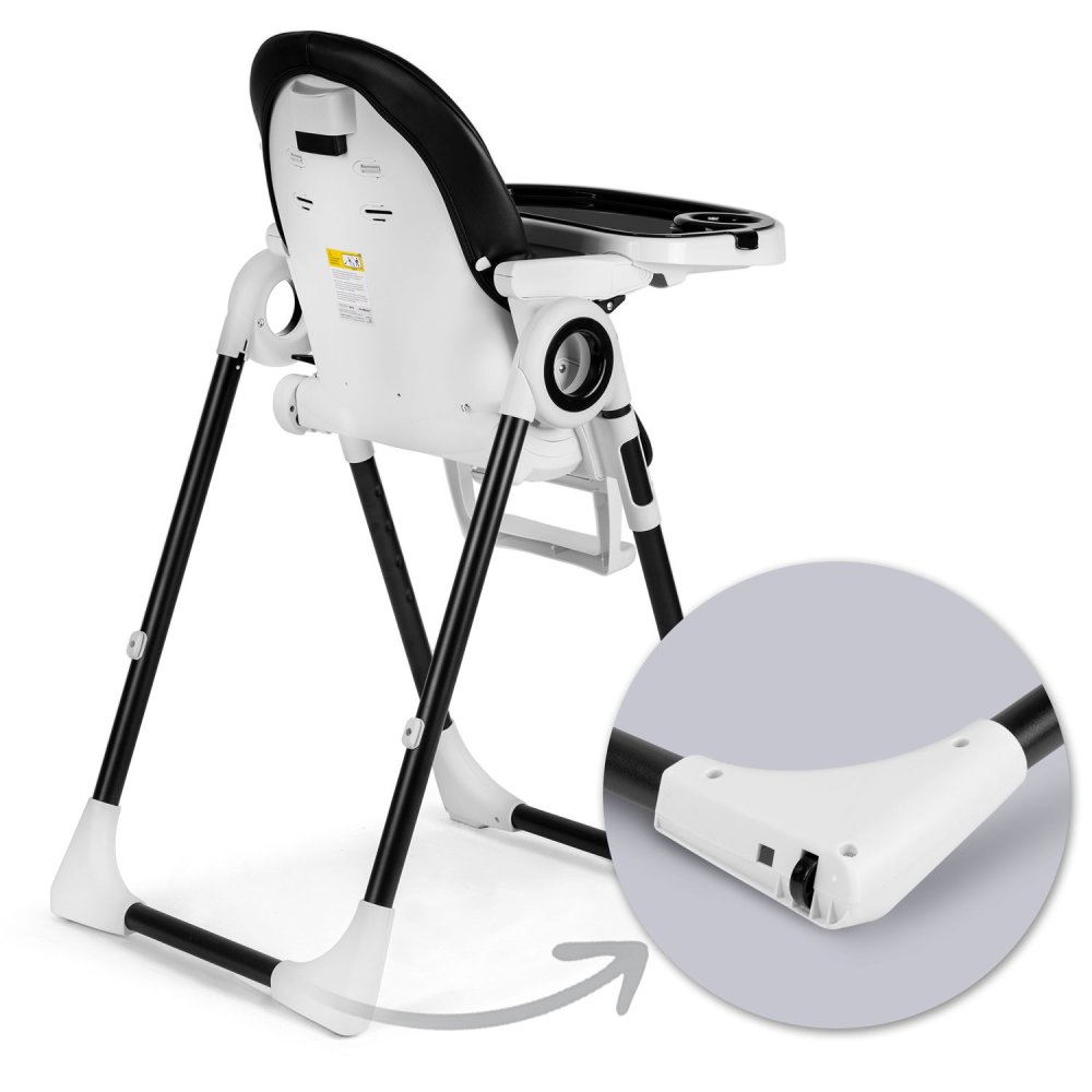 Nukido Belo Multifunctional Baby High Chair with Tray, Black (1)