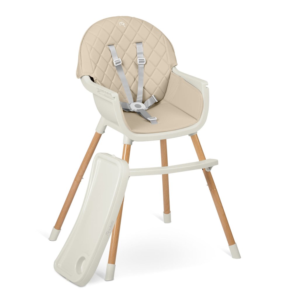 Nukido Lilo 3-in-1 Baby High Chair, Beige (1)