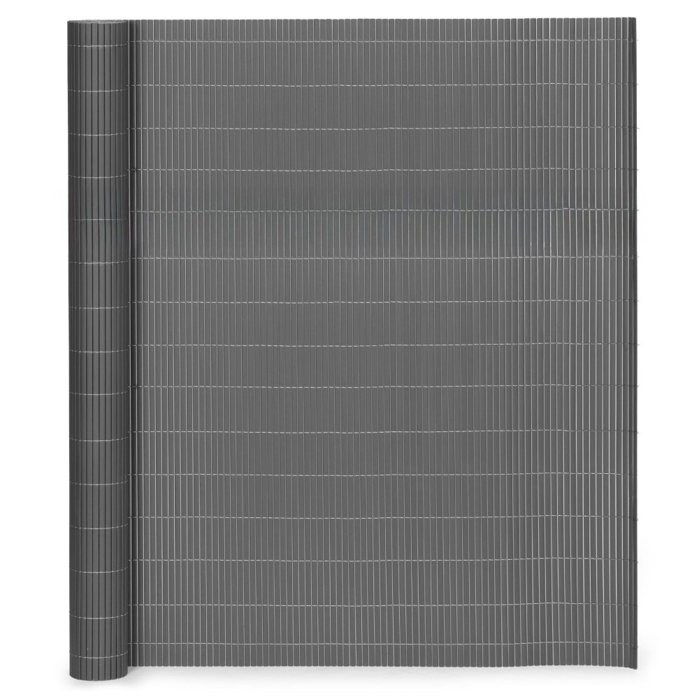 Double-sided bamboo privacy screen for balcony, terrace or fence 150x300 cm MultiGarden anthracite (1)