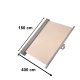 LUARO Side Awning for Terrace, Retractable 180 x 400 cm, Beige