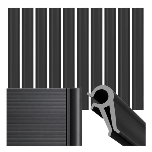 Fence Tape Clips Set of 10, Anthracite 23911