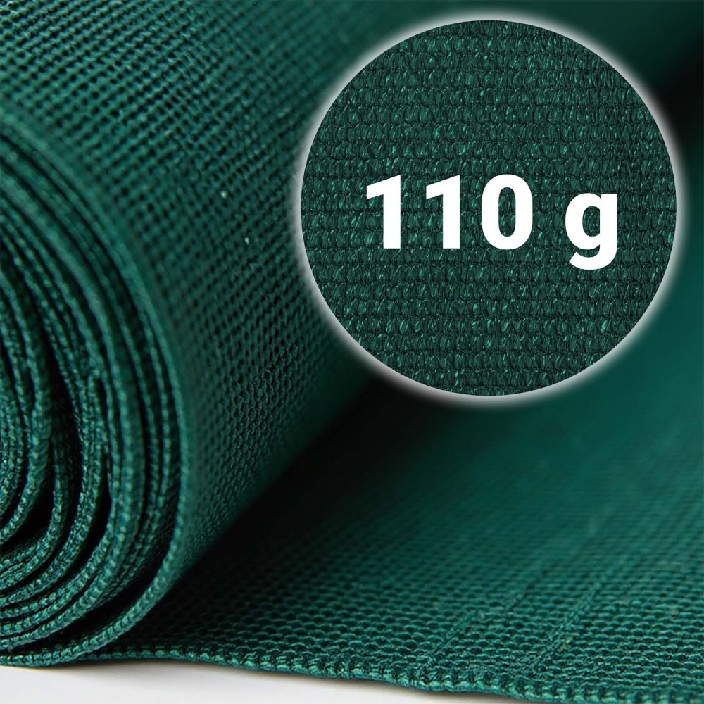Plonos Shade Net 1.2x50 m 110 g/m² with 50 Green Clips (3)