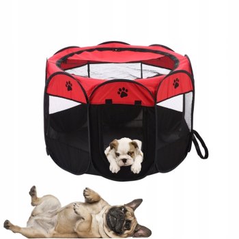 Portable Foldable Fabric Playpen Arena for Pets (Puppy, Kitten, Rabbit) - 70cm x 45cm, Different colors