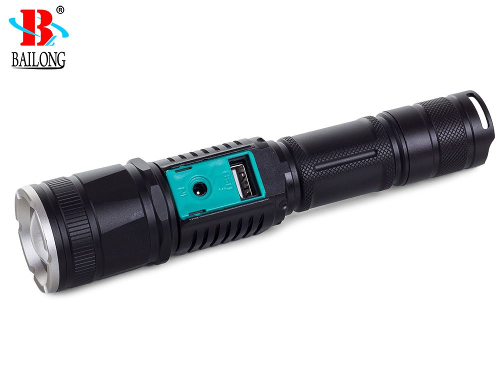 BAILONG Tactic LED Flashlight Aircraft Aluminum CREE ZOOM (2)