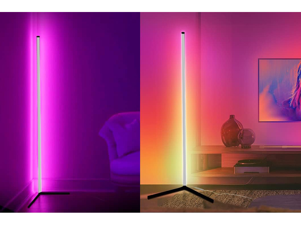 RGB LED Corner Floor Standing Lamp Lightning, 1.5m (2)