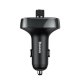 Baseus S-09 Bluetooth FM Transmitter for Car, 18W USB Car Charger MP3 Player, Black