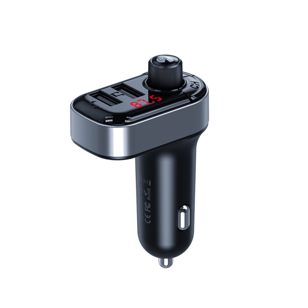 XO BCC10 Bluetooth FM Transmitter for Car with MP3 Player & 3.1A USB Charger, Black (0)