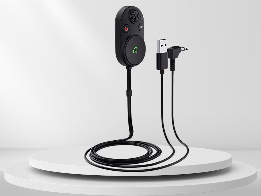 Bluetooth car transmitter adapter USB cable aux bt5.3 bass boost (2)