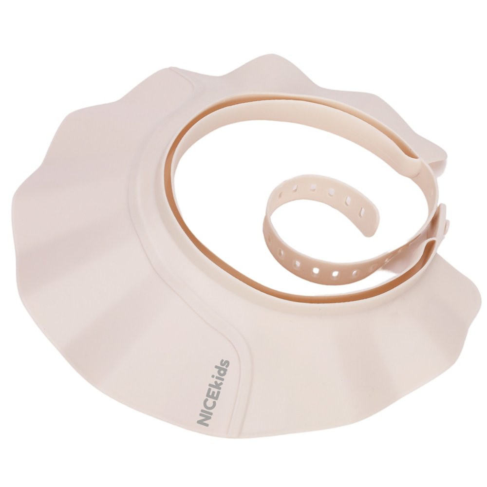 Nicekids Premium Baby Bath Visor for Hair Washing, Beige (1)