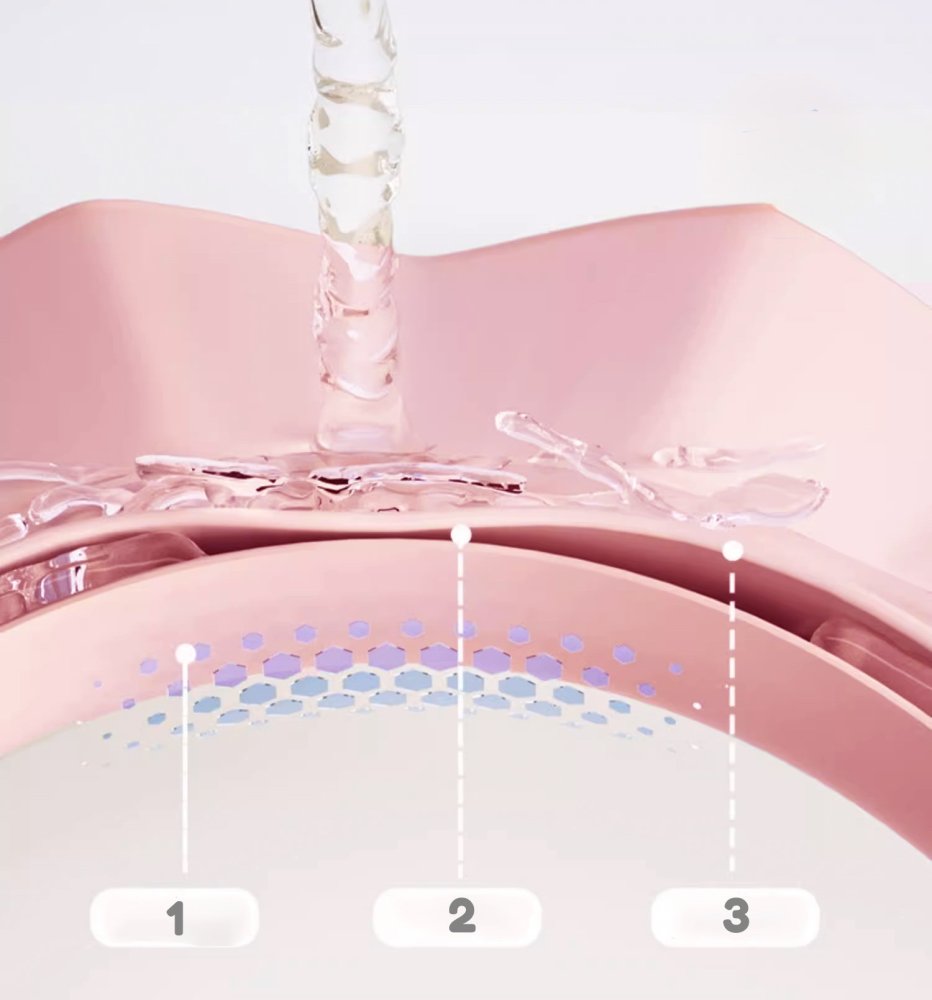 Nicekids Premium Baby Bath Visor Shampoo Shield for Kids, Pink (2)