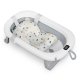 Foldable Baby Bathtub with Thermometer and Newborn Support Ricokids RK-287, white-grey