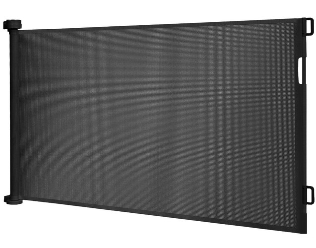 Portable Folding Safety Security Magic Gate Guard Mesh Fence Net for Pets Dog Puppy Cat, Black (2)