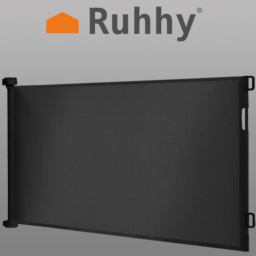 Portable Folding Safety Security Magic Gate Guard Mesh Fence Net for Pets Dog Puppy Cat, Black (8)