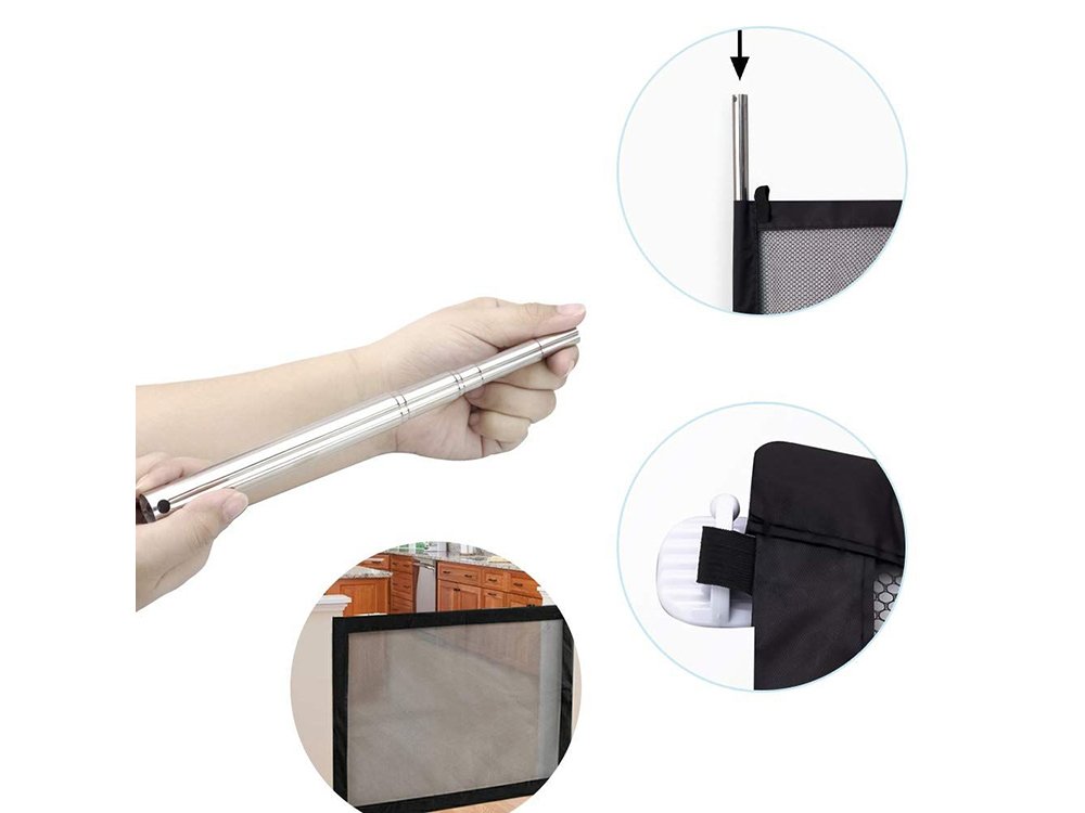 Portable Folding Safety Magic Gate Guard Mesh Fence Net for Pets Dog Puppy Cat (2)