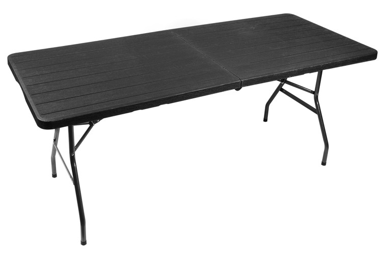 Folding Garden Table 180cm, Black (8)