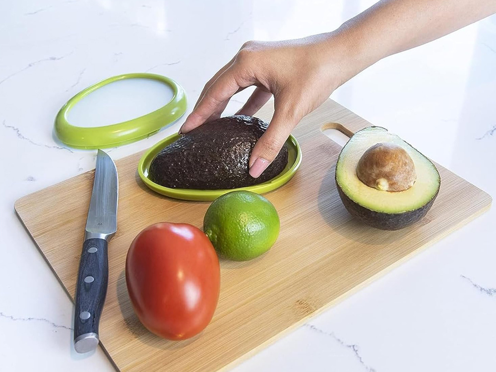 Reusable Fruit and Vegetable Storage Container, 1 pc, Silicone/Plastic (0)