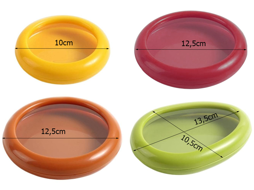 Reusable Fruit and Vegetable Storage Container, 1 pc, Silicone/Plastic (11)