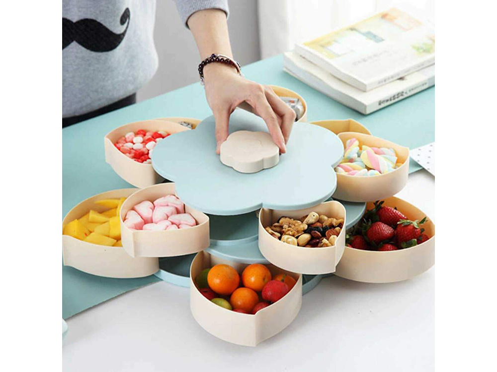 Rotating Candy and Snack Organizer, 5 Compartments (1)