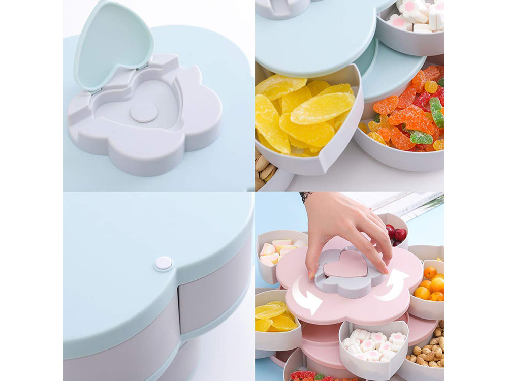 Rotating Candy and Snack Organizer, 5 Compartments (6)
