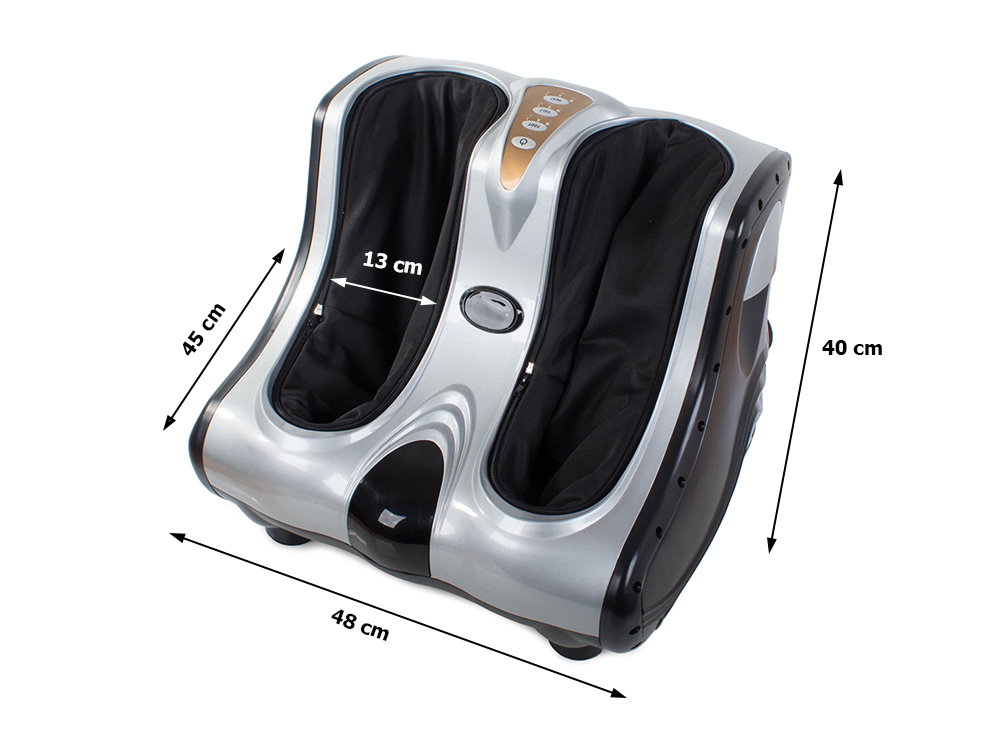 LF-03(s) Electric Kneading Foot Сalf Massager with Heating Function, Black/Silver (0)
