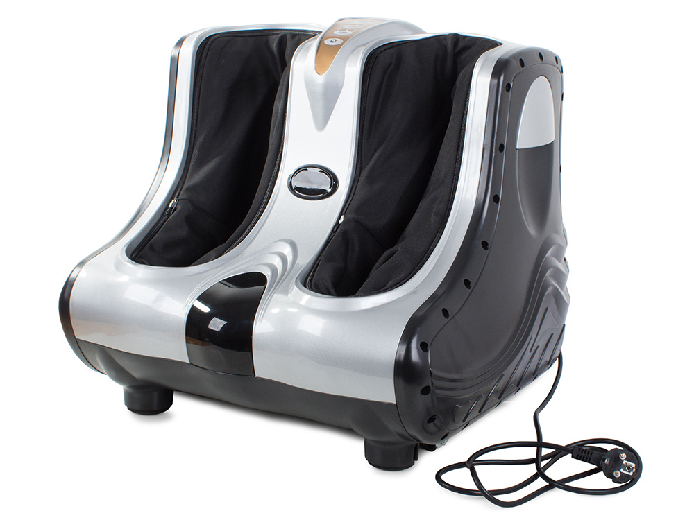 LF-03(s) Electric Kneading Foot Сalf Massager with Heating Function, Black/Silver (4)
