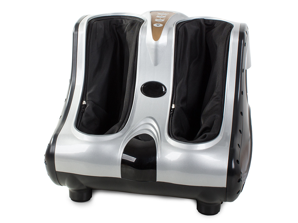 LF-03(s) Electric Kneading Foot Сalf Massager with Heating Function, Black/Silver (5)