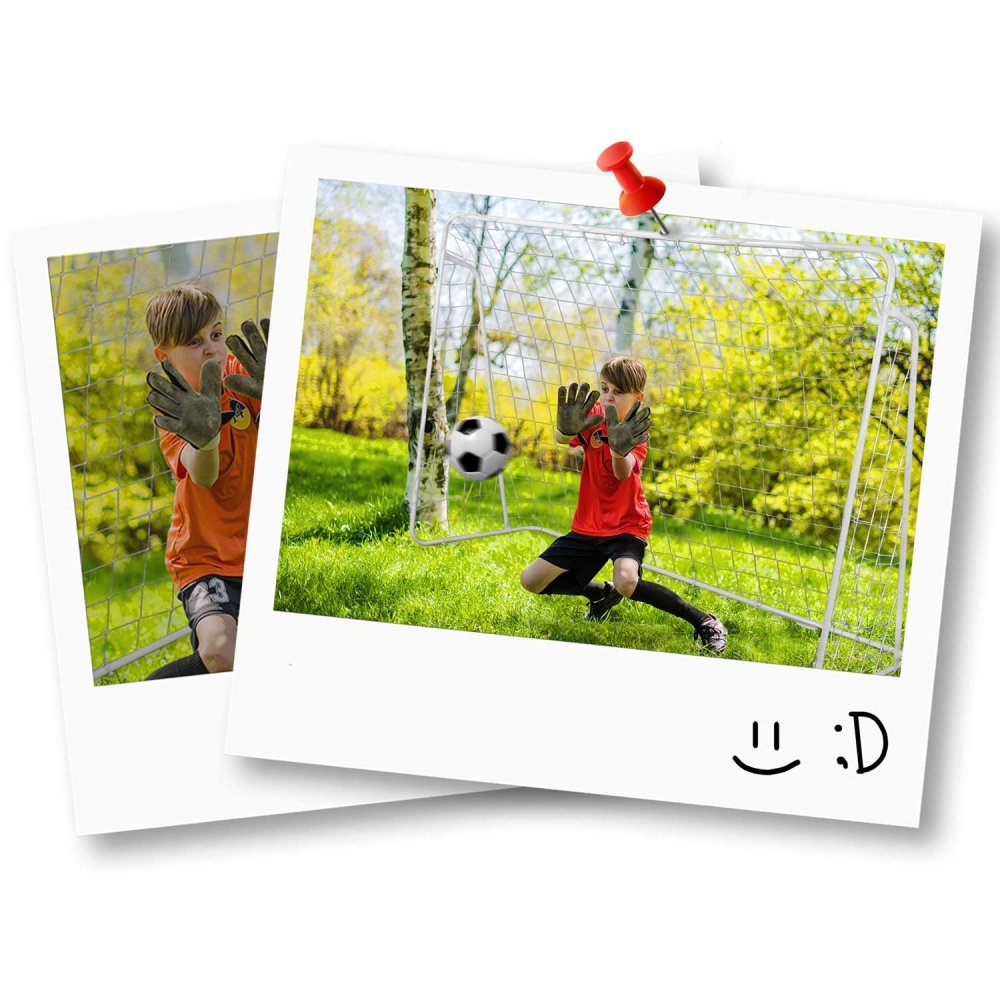 Neo-Sport Soccer Goal 300x200x120 cm - Durable Outdoor Football Net for Kids & Adults (3)