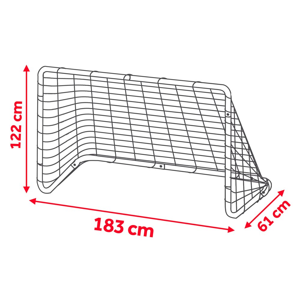 Neo-Sport Football Goal 183 x 122 x 61 cm NS-492, black (1)