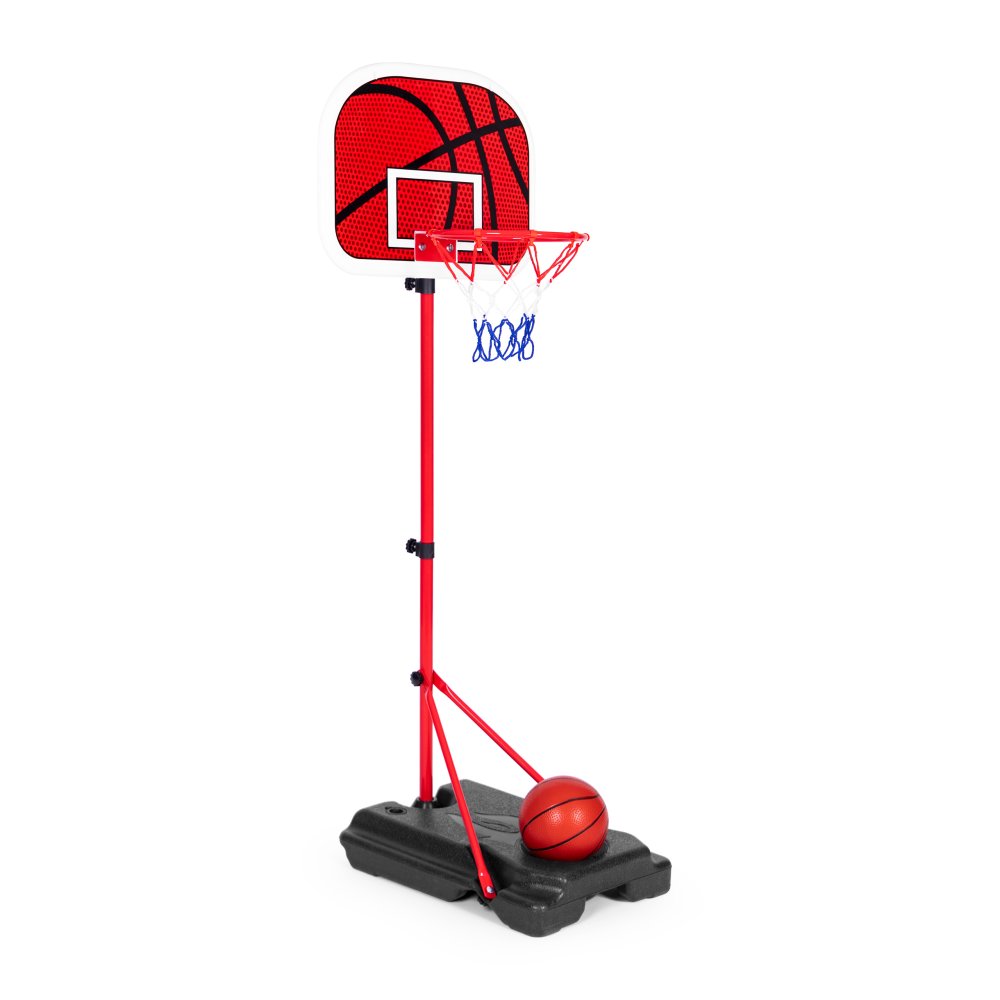 Adjustable Kids Basketball Hoop Stand with Ball and Pump (3)