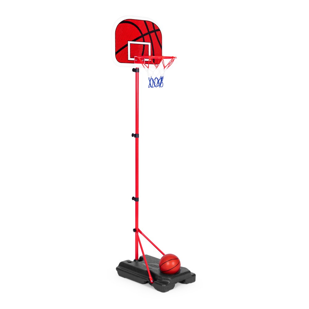 Adjustable Kids Basketball Hoop Stand with Ball and Pump (2)