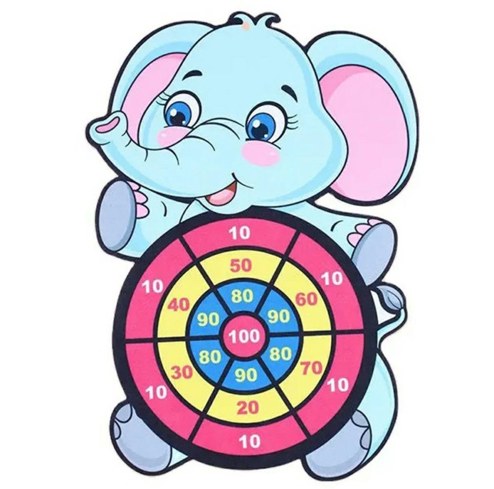Safe kids’ dartboard game with velcro balls (0)